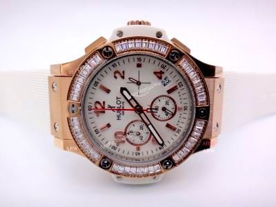 Hublot Geneve Big Bang Replica Watches w Diamond Bezel 41mm For Sale
